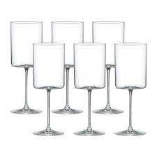 Jogo de 6 Ta�as de Cristal para vinho Oxford Minimal Classic 340ml