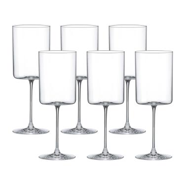 Jogo de 6 Ta�as de Cristal para vinho Oxford Minimal Classic 340ml