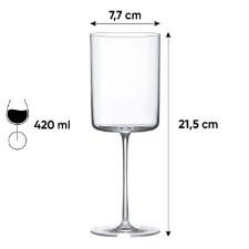 Jogo de 6 Ta�as de Cristal para �gua Oxford Minimal Classic 420ml
