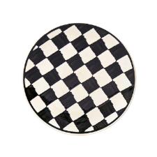 Jogo 6 Pratos Sobremesa Cer�mica Oxford Unni Damas 20 Cm: Quadriculado