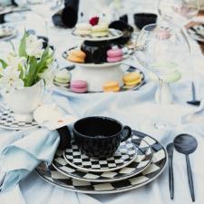 Jogo de Jantar Ch� 30 Pe�as Cer�mica Oxford Unni Damas: Atitude