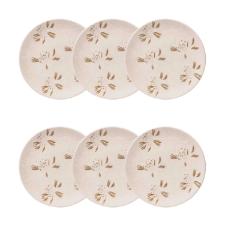 Jogo 6 Pratos Sobremesa Cer�mica Oxford Unni Orqu�dea 20 Cm: Floral