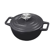 Ca�arola de Ferro Fundido Esmaltado Oxford Aroma Cinza 22cm Para Fog�o Indu��o