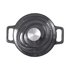 Ca�arola de Ferro Fundido Esmaltado Oxford Aroma Cinza 22cm Para Fog�o Indu��o