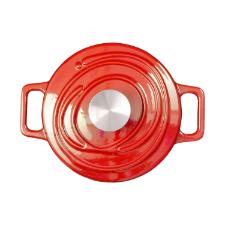 Ca�arola de Ferro Fundido Esmaltado Oxford Aroma Vermelha 22cm Para Fog�o Indu��o