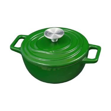 Ca�arola de Ferro Fundido Esmaltado Oxford Aroma Verde 22cm Para Fog�o Indu��o