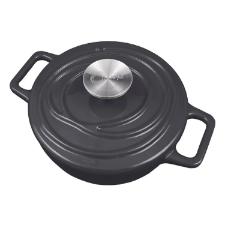 Ca�arola de Ferro Fundido Esmaltado Oxford Aroma Cinza 24cm Para Fog�o Indu��o