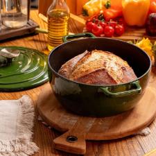 Ca�arola de Ferro Fundido Esmaltado Oxford Aroma Verde 24cm Para Fog�o Indu��o