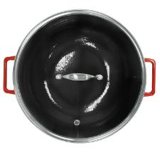 Panela Wok de Ferro Fundido Esmaltado Oxford Aroma Vermelha 35cm para Indu��o