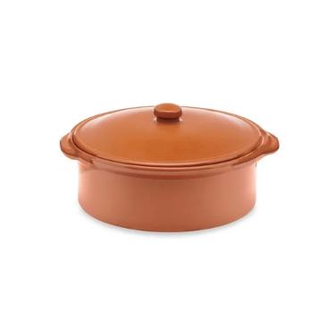 Ca�arola para Servir Feijoada Oxford Cer�mica Artesanal 28cm Terracota
