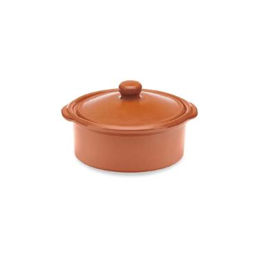 Ca�arola para Servir Feijoada Oxford Cer�mica Artesanal 23,5cm Terracota
