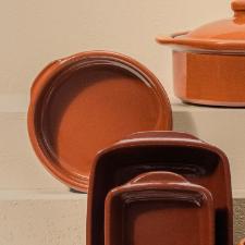 Tigela para Servir Feijoada Oxford Cer�mica Artesanal 19cm Terracota