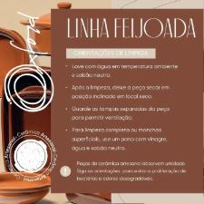 Tigela para Servir Feijoada Oxford Cer�mica Artesanal 19cm Terracota