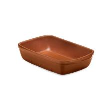 Travessa retangular para Servir Feijoada Oxford Cer�mica Artesanal 24,5cm Terracota