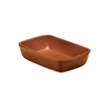 Travessa retangular para Servir Feijoada Oxford Cer�mica Artesanal 21cm Terracota