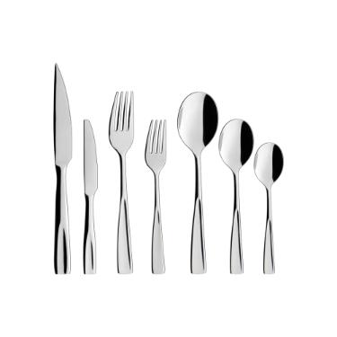 Faqueiro A�o Inox 42 Pe�as Oxford Fortaleza: Design Retil�neo