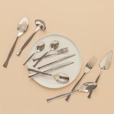 Faqueiro A�o Inox Premium 65 Pe�as Oxford Noronha: Design Ondulado