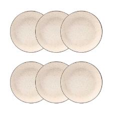 Jogo 6 Pratos Fundos Cer�mica Oxford Flat Duna 20,5 Cm: Minimalista