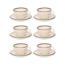 Jogo 6 X�caras Ch� Cer�mica Oxford Flat Duna 200 Ml: Minimalista