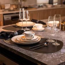 Jogo 6 X�caras Ch� Cer�mica Oxford Flat Duna 200 Ml: Minimalista