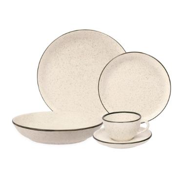 Jogo de Jantar e Ch� Oxford Flat Duna 30 Pe�as