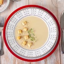 Jogo de Jantar e Ch� Oxford Flamingo Lafayette 30 Pe�as Porcelana para 6 Pessoas