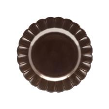 Jogo de Jantar Ch� 30 P�s Porcelana Oxford Flora Anis: Marrom Metalizado