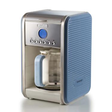Cafeteira de Filtro Ariete 1342 Vintage Azul: O Charme Retr� com Programa��o LCD e Jarra de Vidro 220V