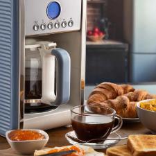 Cafeteira de Filtro Ariete 1342 Vintage Azul: O Charme Retr� com Programa��o LCD e Jarra de Vidro 220V