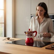 Cafeteira Bialetti Moka Induction 4 X�caras: Edi��o Especial Dolce & Gabbana Carretto Siciliano