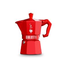 Cafeteira Italiana Bialetti Moka Express 3 X�caras: Edi��o Exclusive Vermelha e Design Retr�