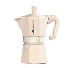 Cafeteira Italiana Bialetti Moka Express 6 X�caras: Edi��o Exclusive Areia com Design Italiano