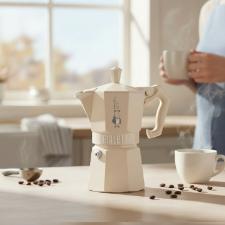Cafeteira Italiana Bialetti Moka Express 6 X�caras: Edi��o Exclusive Areia com Design Italiano