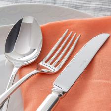 Faqueiro em a�o inox Saint James Machester 130 Pe�as: Tradi��o e requinte para a sua mesa