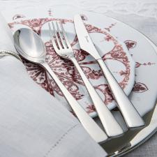 Faqueiro em a�o inox Saint James New Silhouette 130 Pe�as: Design e modernidade para a sua mesa