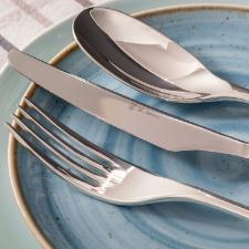 Faqueiro em a�o inox Saint James New Silhouette 130 Pe�as: Design e modernidade para a sua mesa