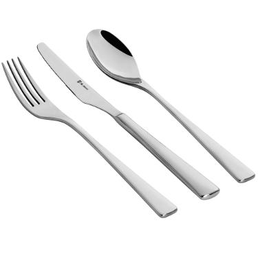 Faqueiro em a�o inox Saint James New Silhouette 101 Pe�as: Beleza e sofistica��o para sua mesa