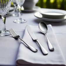 Faqueiro em a�o inox Saint James Serenity 130 pe�as: Eleg�ncia e durabilidade para a sua mesa