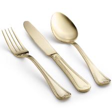 Faqueiro em a�o inox Saint James Versalles Champagne Gold 101 Pe�as: Luxo e sofistica��o para sua mesa