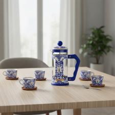 Cafeteira Francesa Bialetti French Press 350ml: Edi��o Especial Dolce & Gabbana Blu Mediterraneo