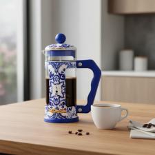 Cafeteira Francesa Bialetti French Press 1 Litro: Edi��o Especial Dolce & Gabbana Blu Mediterraneo