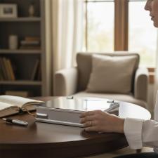 Caixa Retangular St. James 16 cm - Banho de Prata com Tampa para Joias