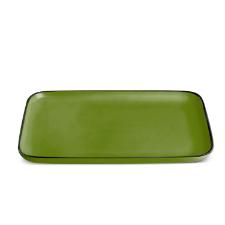 Bandeja em Porcelana Egan Italy Cocoric� 21x13cm Verde: Charme e Estilo Italiano