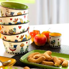 Bandeja em Porcelana Egan Italy Cocoric� 21x13cm Verde: Charme e Estilo Italiano