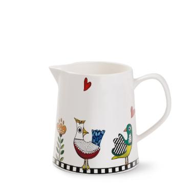 Jarra em Porcelana Egan Italy Cocorico 500ml: Charme e Tradi��o Italiana para o seu Servi�o de Mesa