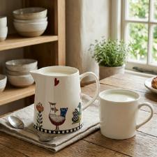 Jarra em Porcelana Egan Italy Cocorico 500ml: Charme e Tradi��o Italiana para o seu Servi�o de Mesa