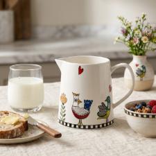 Jarra em Porcelana Egan Italy Cocorico 500ml: Charme e Tradi��o Italiana para o seu Servi�o de Mesa