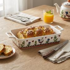 Travessa Retangular em Porcelana Egan Cocorico Laranja 35x19cm: Energia e Grandiosidade no Servir