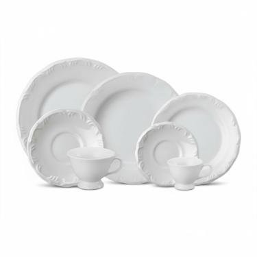 Jogo de jantar Schmidt Pomerode 42 Pe�as porcelana, aparelho com ch� e caf�, 6 pessoas