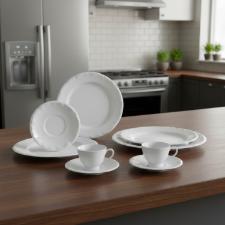 Jogo de jantar Schmidt Pomerode 42 Pe�as porcelana, aparelho com ch� e caf�, 6 pessoas